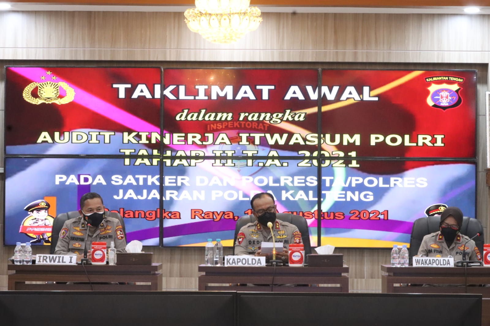 Taklimat Awal Audit Kinerja Itwasum Polri Tahap II Tahun Anggaran 2021