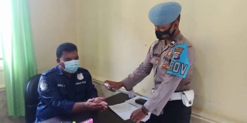 Propam Polres Seruyan Razia Prokes ke Ruangan-Ruangan Mako