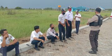 Tak Kenal Lelah Polres Seruyan Lakukan Himbauan Protokol Kesehatan