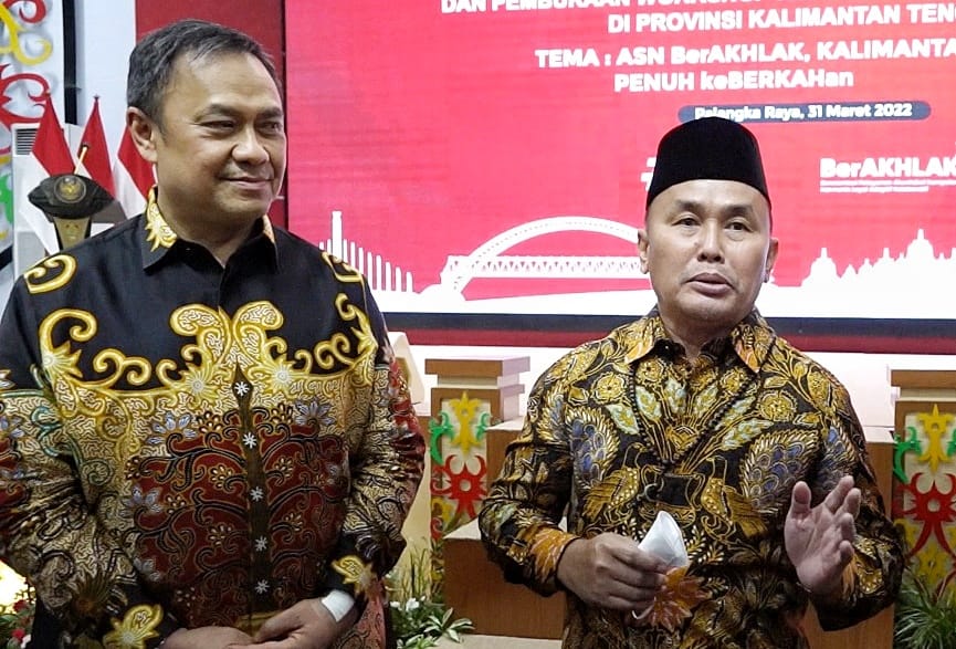 Gubernur Kalimantan Tengah H. Sugianto Sabran yang hadir langsung beberapa saat setelah peluncuran menyampaikan apresiasi dan mendukung penuh kegiatan ini, sebagai langkah tindak lanjut Pemprov. Kalteng terhadap arahan dari Presiden Republik Indonesia (RI) H. Joko Widodo, terkait Core Values (Nilai Dasar) ASN yang baru yaitu BerAKHLAK.