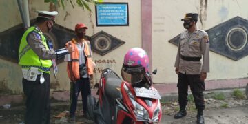 Sat Lantas Polres Seruyan Sosialisasi Kamsletibcar Lantas dan Prokes