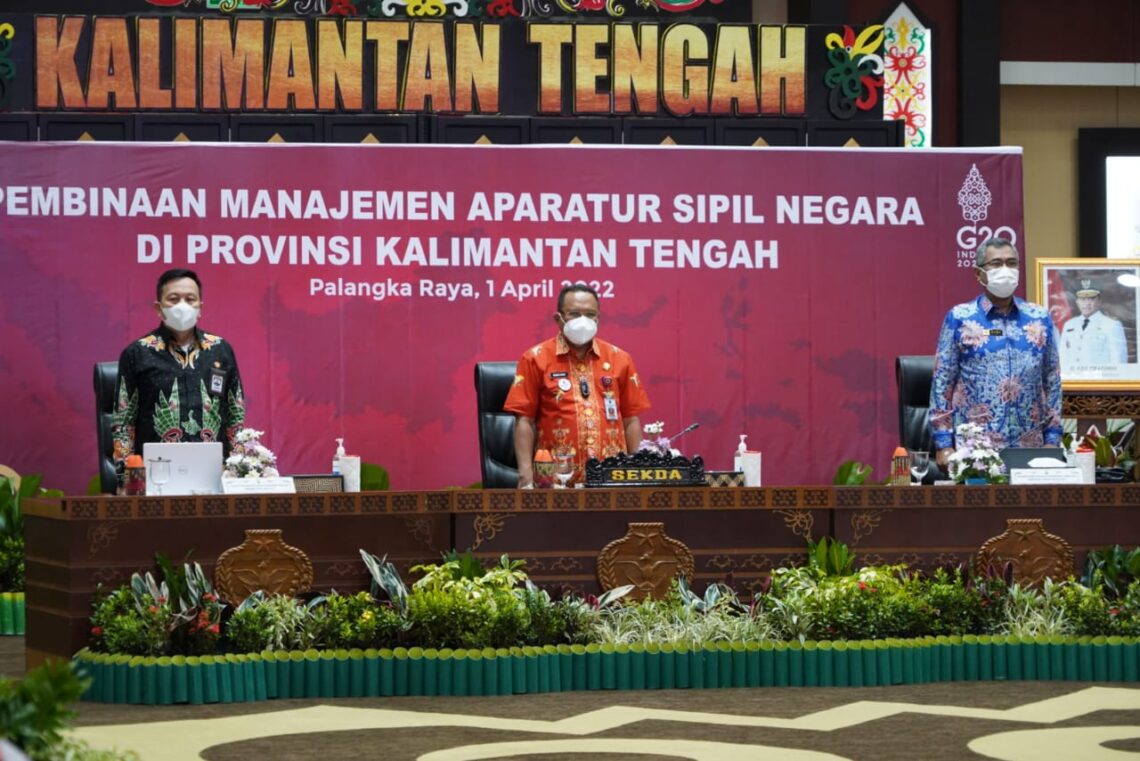 Pj. Sekda Kalteng Buka Pembinaan Manajemen ASN Tahun 2022