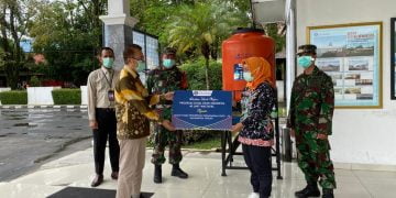 BI Kalteng Serahkan Bantuan Wastafel Portable Kepada Gugus Tugas Covid-19