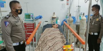 Hilang Kendali, Pengendara Jupiter MX Alami Laka Tunggal