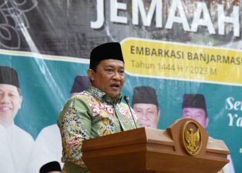 Wagub Kalteng, H.Edy Pratowo Lepas Jamaah Haji Tahun 1444 H/2023 M