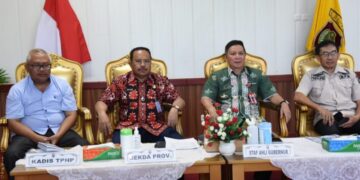 Sekda Kalteng Ikuti Rakor Bersama Menko Marves Bahas Mitigasi Wabah PMK