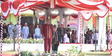 Wagub Kalteng Pimpin Upacara Hari Jadi Ke 21 Kabupaten Murung Raya