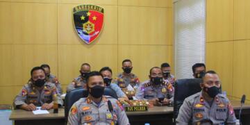 Kapolres Seruyan Beserta PJU Ikuti Video Conferance Bersama Kapolda Kalteng