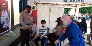 Kapolres Seruyan Cek dan Tinjau Vaksinasi di Gerai Presisi Polres Seruyan