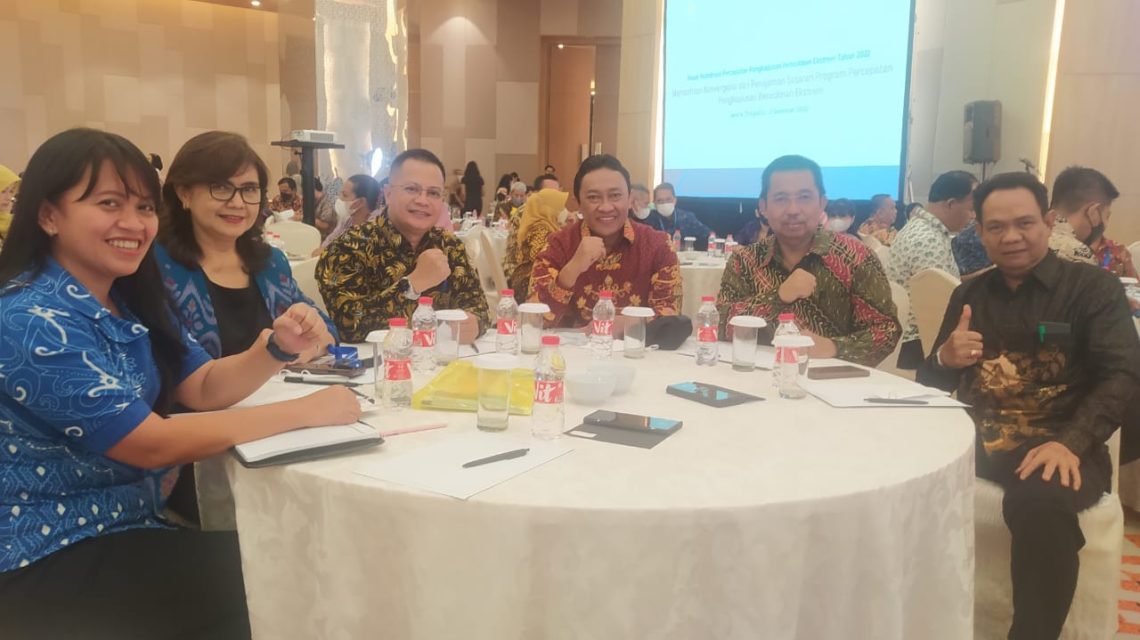 Wagub Edy Pratowo menghadiri Rakor Percepatan Penghapusan Kemiskinan Ekstrem (PPKE) Tahun 2022 di Hotel Grand Mercure Kemayoran Jakarta, Rabu (31/8/2022)