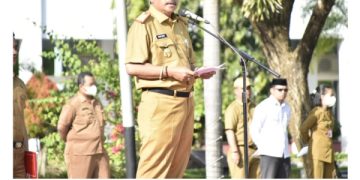 ASN dan Pegawai Kontrak Pemprov Kalteng Laksanakan Apel Besar