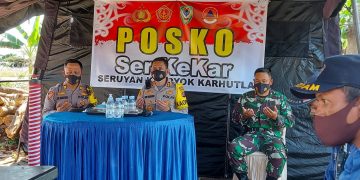 Polres Seruyan Dirikan Posko Karhutla
