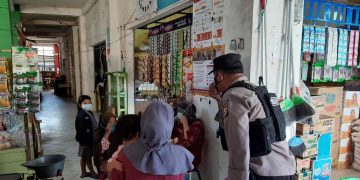 Patroli Polsek Seruyan Hilir Berikan Himbauan dan Sosialisasi Untuk Patuhi Prokes