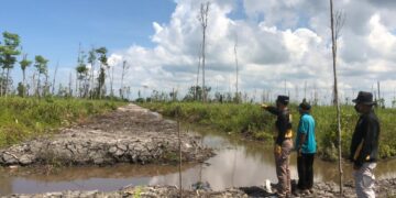 Bersama Tokoh Masyarakat, Kapolres Seruyan Cek Lokasi Rawan Karhutla