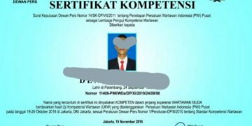 Waspada! Beredar Sertifikat UKW Palsu