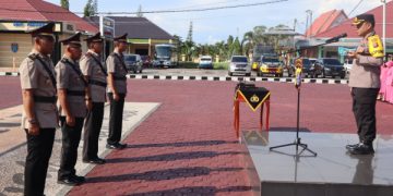Kapolres Seruyan Pimpin Kegiatan Serah Terima Jabatan PJU