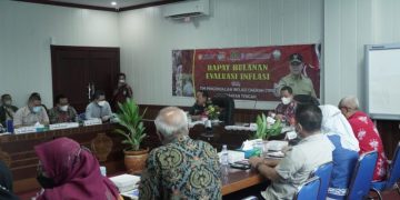 Sekda Nuryakin Pimpin Rapat TPID Evaluasi Inflasi Agustus 2022