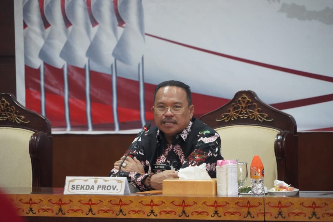 Sekda Nuryakin Pimpin Rapat Tim Pengendali Inflasi Daerah Kalteng