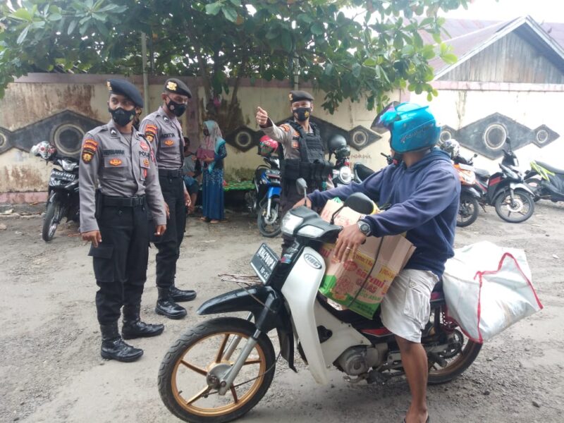 Polsek Jajaran melalui kegiatan KRYD dan Satgas Covid-19 Kabupaten Seruyan dengan kegiatan Operasi Yustisi, Senin (3/1/2022) pukul 09.00 WIB. Foto : Tbn