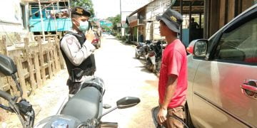 Polsek Seruyan Hulu Gelar Operasi Yustisi di Desa Tumbang Manjul
