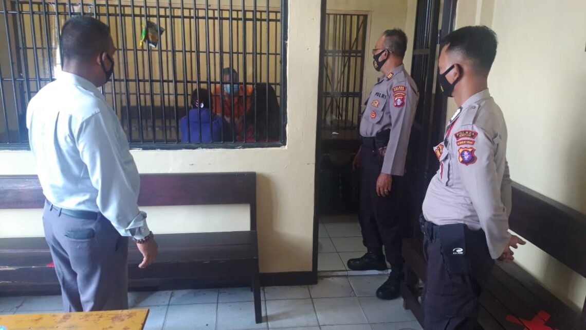 Jam besuk tahanan Polres Seruyan dibatasi selama Pandemi Covid-19. Foto : Tbn