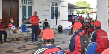 Sekda Nuryakin Lepas Keberangkatan Kontingen Pekan Special Olympic Nasional Kalteng