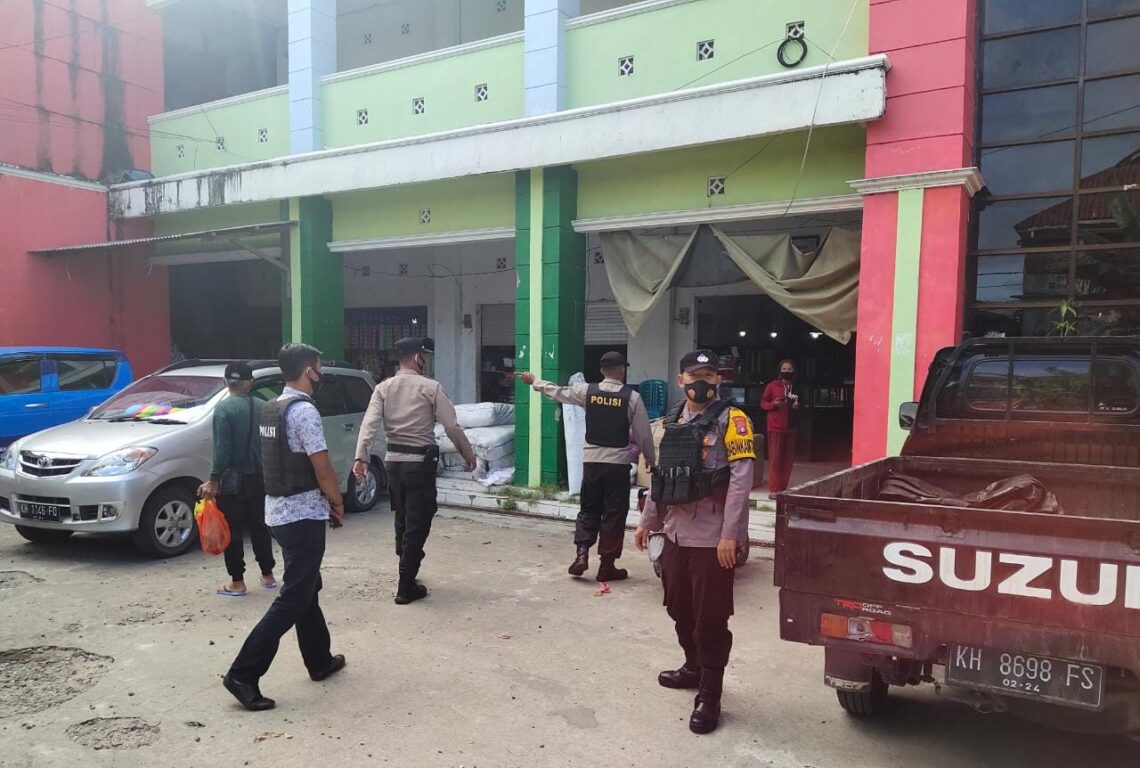 Operasi Yustisi yang dilaksanakan personel Polres Seruyan, Sabtu (3/7/2021). Foto : TN