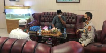 Kapolres Seruyan Terima Kunjungan Tokoh Masyarakat Terkait Siaga Covid-19