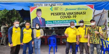 Bersama Golkar, Mukhtarudin Giat Terlibat Percepatan Vaksinasi COVID-19 di Kota Palangka Raya   