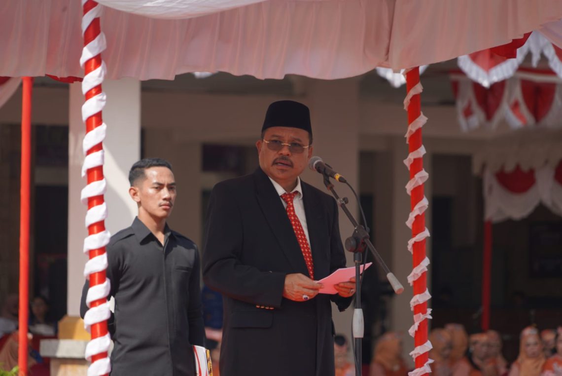 Sekretaris Daerah Prov. Kalteng Nuryakin saat menyampaikan sambutan