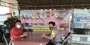 Tidak Henti-hentinya, Personel Polsek Seruyan Tengah Sosialisasi Cegah Pungli