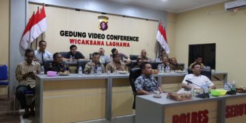 Polres Seruyan Bersama Nobar Pagelaran Wayang Kulit