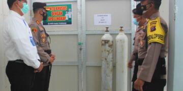 Kapolres Seruyan Cek Ketersedian BOR dan Oksigen di RSUD Kuala Pembuang