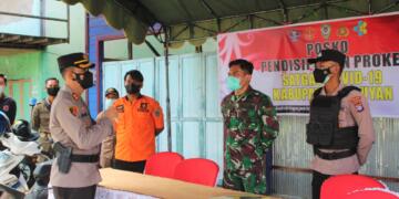 Kapolres Seruyan Turun Langsung Cek Posko PPKM