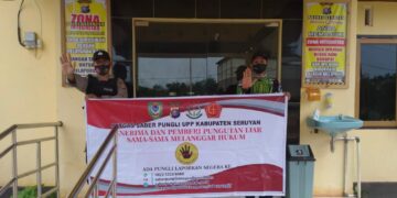 Polsek Danau Sembuluh Sosialisasikan Saber Pungli ke Warga Desa