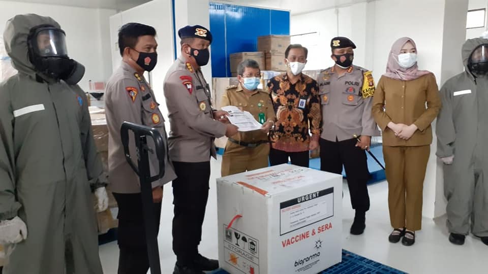 Vaksin Covid-19 telah sampai ke Gudang Farmasi Dinas Kesehatan Provinsi Kalteng di Palangka Raya, Selasa (5/1/2021). Foto : Ist