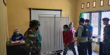 Hari Ini Polsek Seruyan Hilir Amankan Vaksinasi Tenaga Kesehatan