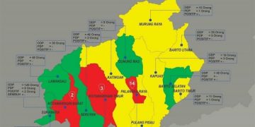 Tiga Kabupaten/Kota di Kalteng Zona Merah Covid-19
