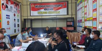 Kapolres Seruyan Pimpin Anev Pembangunan Zona Integritas Menuju WBK/WBBM
