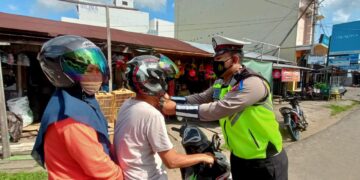 Sat Lantas Polres Seruyan Himbau Larangan Mudik Cegah Covid-19