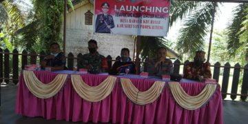 Kapolsek Hanau Launching Desa Pantang Mundur di Desa Bahaur 