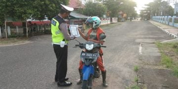 Sat Lantas Polres Seruyan Cegah Karhutla dengan Sosialisasi Maklumat Kapolda Kalteng