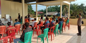 Kapolsek Serteng Pantau Langsung Pemilihan BPD Kecamatan Batu Ampar