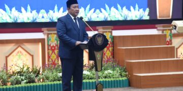 Wagub Edy Pratowo Hadiri Upacara Pengukuhan Kepala Perwakilan Bank Indonesia Provinsi Kalteng