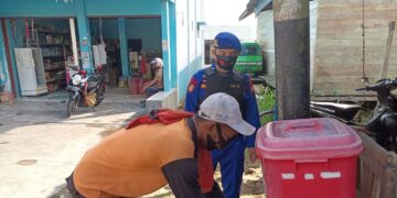 Kampanyekan Prokes Covid -19 Satpolairud Polres Seruyan Sambangi  Warga Masyarakat