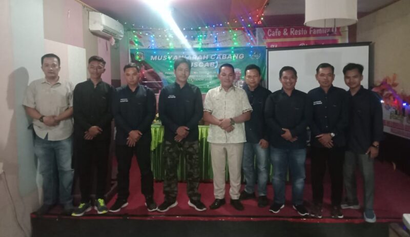 Muscab ke 2 pengurus cabang (Pengcab) PTMSI Kabupaten Murung Raya di Aula Hotel Family di Puruk Cahu, Jumat (5/8/2022). Foto : Kpl