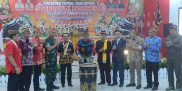 Wagub Edy Pratowo Buka Konferensi Provinsi II Gerdayak Indonesia Kalimantan Tengah