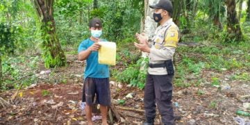 Polsek Seruyan Tengah Selalu SosialisasiKan Serta Sebarkan Maklumat Kapolda Kalteng