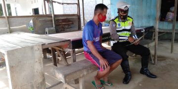 Antisipasi Karhutla Satlantas Polres Seruyan Sosialisasi Maklumat Larangan Karhutla