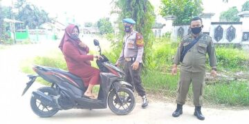 Polsek Seruyan Tengah Terus Lakukan Operasi Yustisi Penegakkan Prokes